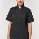 veste de cuisine écoresponsable manches courtes unisexe