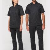 veste de cuisine écoresponsable manches courtes unisexe