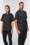 veste de cuisine écoresponsable manches courtes unisexe