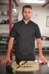 veste de cuisine écoresponsable manches courtes unisexe
