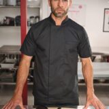 veste de cuisine écoresponsable manches courtes unisexe