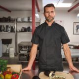 veste de cuisine écoresponsable manches courtes unisexe