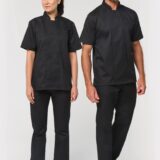 veste de cuisine écoresponsable manches courtes unisexe