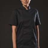 veste de cuisine écoresponsable et respirante manches courtes unisexe