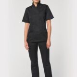 veste de cuisine écoresponsable et respirante manches courtes unisexe