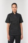 veste de cuisine écoresponsable et respirante manches courtes unisexe