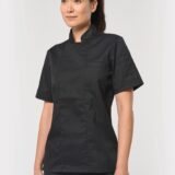 veste de cuisine écoresponsable et respirante manches courtes unisexe