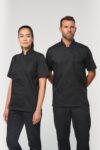 veste de cuisine écoresponsable et respirante manches courtes unisexe