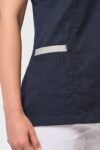 blouse polycoton avec boutons pression femme