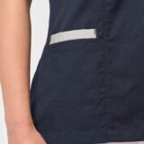 blouse polycoton avec boutons pression femme