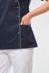 blouse polycoton avec boutons pression femme