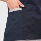 blouse polycoton avec boutons pression femme