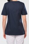 blouse polycoton avec boutons pression femme