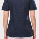 blouse polycoton avec boutons pression femme