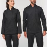 veste de cuisine écoresponsable manches longues unisexe