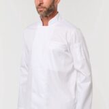 veste de cuisine écoresponsable et respirante manches longues unisexe
