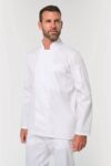veste de cuisine écoresponsable et respirante manches longues unisexe