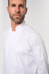 veste de cuisine écoresponsable et respirante manches longues unisexe