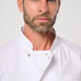 veste de cuisine écoresponsable et respirante manches longues unisexe