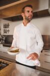 veste de cuisine écoresponsable et respirante manches longues unisexe