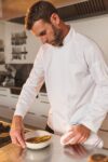 veste de cuisine écoresponsable et respirante manches longues unisexe