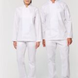 veste de cuisine écoresponsable et respirante manches longues unisexe