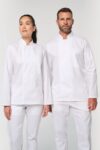 veste de cuisine écoresponsable et respirante manches longues unisexe