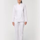 veste de cuisine écoresponsable et respirante manches longues unisexe