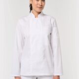 veste de cuisine écoresponsable et respirante manches longues unisexe