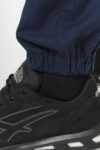 pantalon cargo unisexe avec bas élastiqué et bande réfléchissante