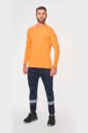 pantalon cargo unisexe avec bas élastiqué et bande réfléchissante