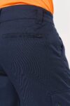 pantalon cargo unisexe avec bas élastiqué et bande réfléchissante