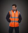 veste matelassée haute visibilité avec manches détachables