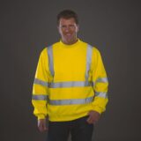 sweat shirt haute visibilité col rond
