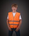 gilet avec bordures et bandes réfléchissantes