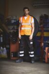 gilet haute visibilité à maille ajourée recyclée