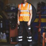 gilet haute visibilité à maille ajourée recyclée