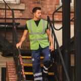 gilet haute visibilité à maille ajourée recyclée