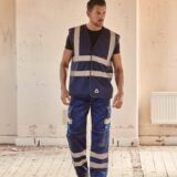 gilet haute visibilité à maille ajourée recyclée
