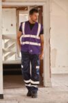 gilet haute visibilité à maille ajourée recyclée