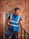 gilet haute visibilité à maille ajourée recyclée