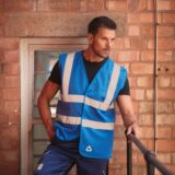 gilet haute visibilité à maille ajourée recyclée