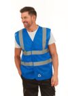 gilet haute visibilité à maille ajourée recyclée
